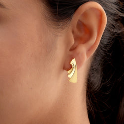 Sandblast Texture Stud Earrings