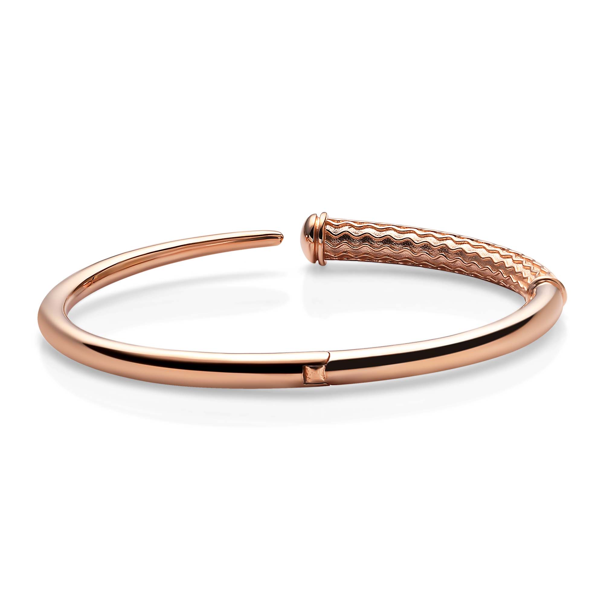CHERISH GOLD COMFORT FIT BANGLE main image 1