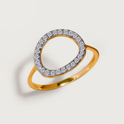 Versa Certified Diamond Ring in 9K Gold, 0.25 cts. diamonds