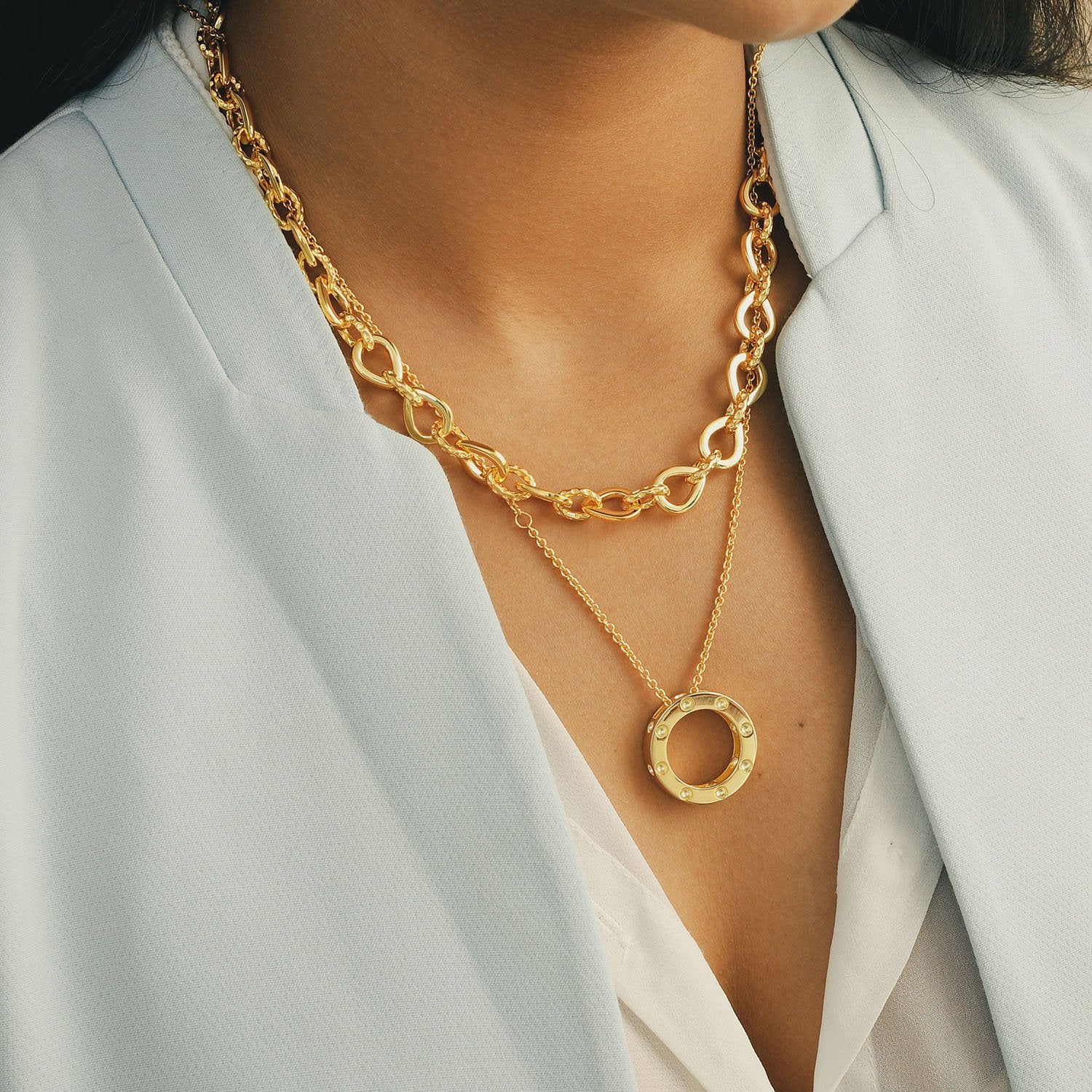 Rachel Galley Necklace With Round Pendant | eBay