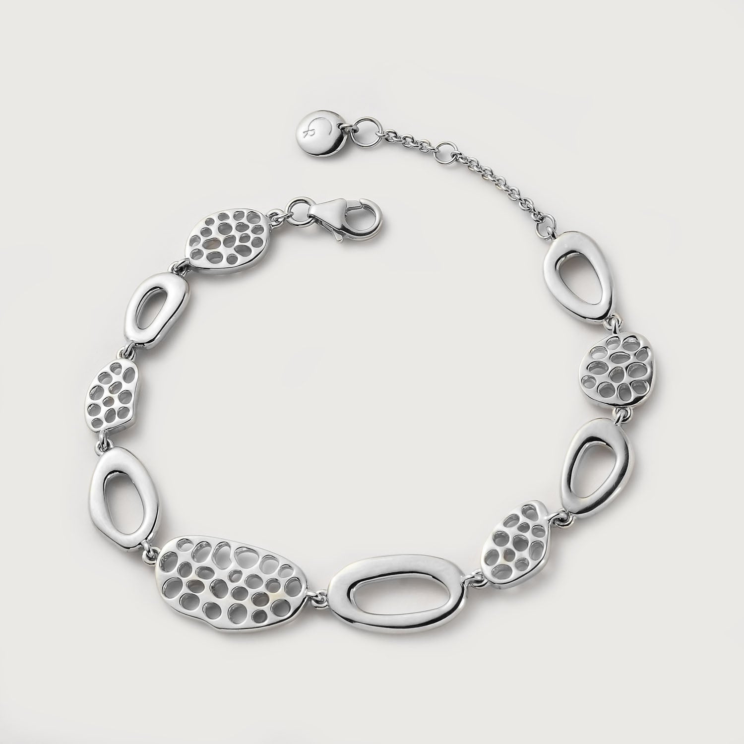 Disc Lattice Link Bracelet