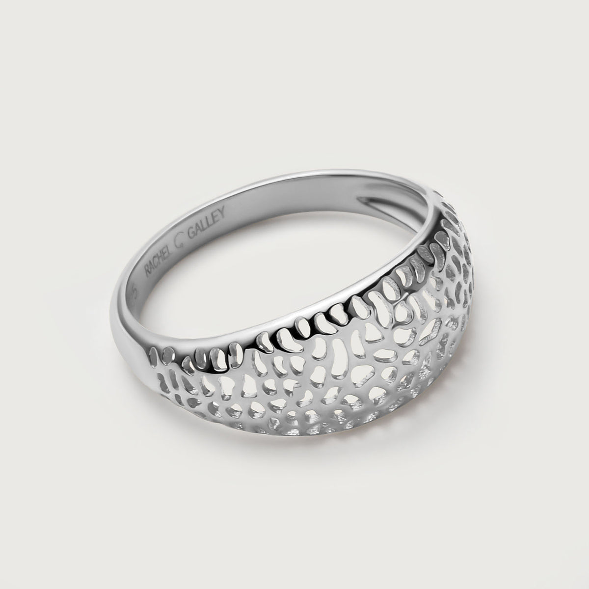 Lattice Tapered Band Ring