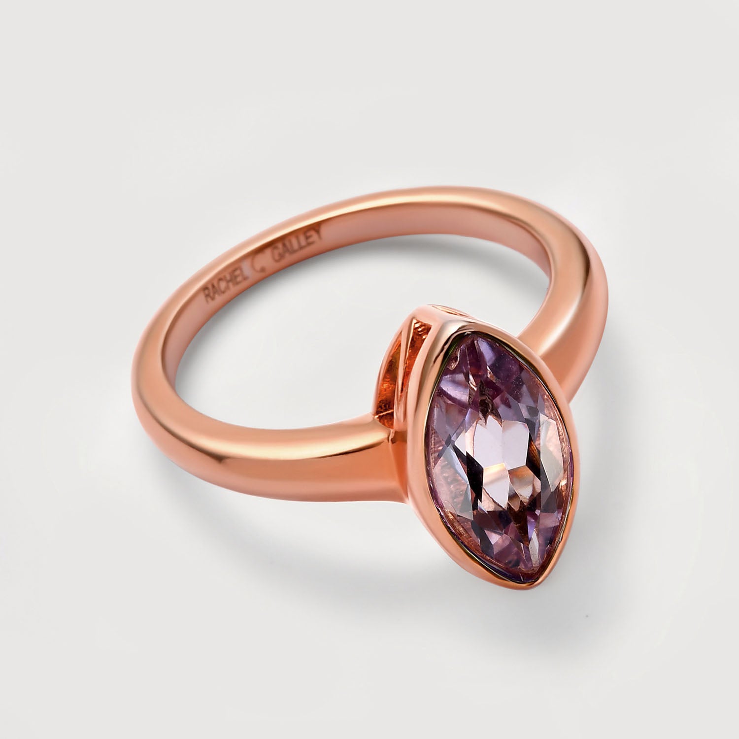 Surf Moon Ring Amethyst