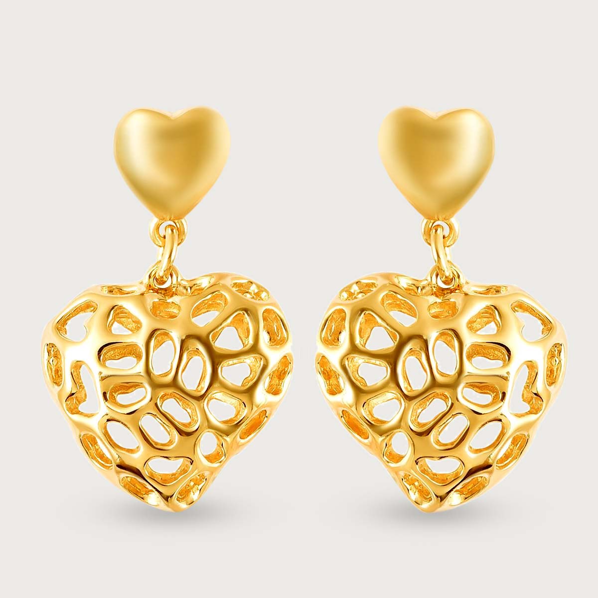 Amore Heart Drop Earrings