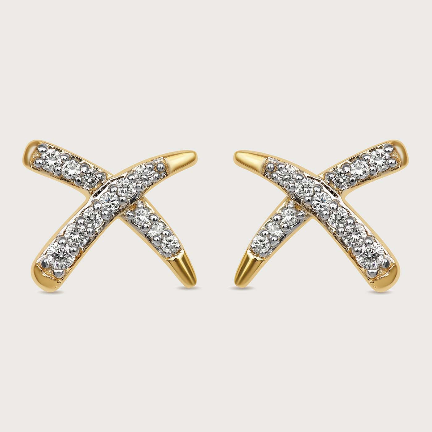 Diamond on sale x earrings