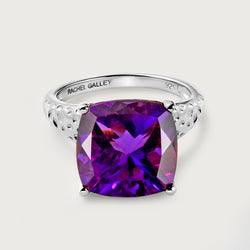 Allegro Amethyst Cocktail Solitaire Ring