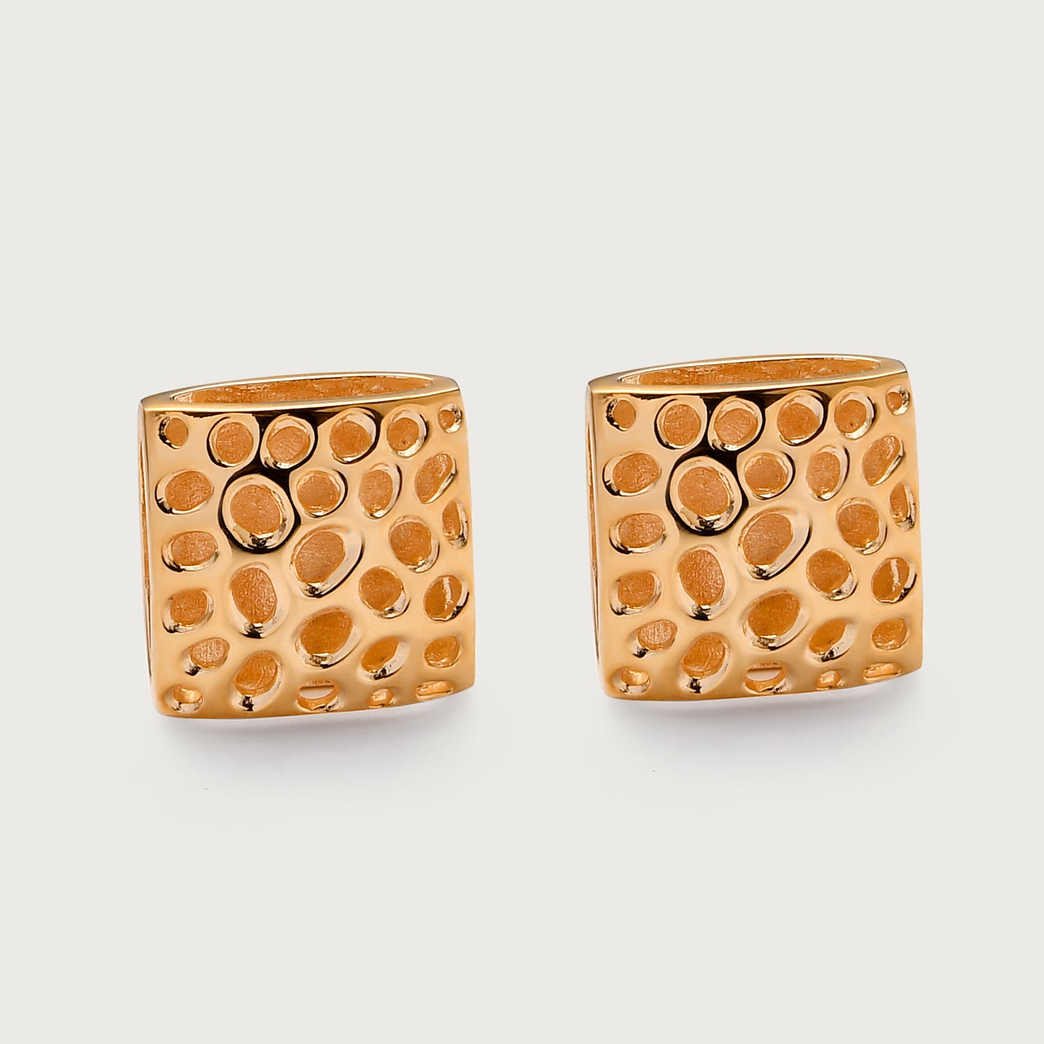 Lattice Pebble Stud Earrings