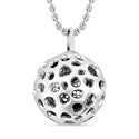 Lattice Globe & Chrome Diopside Pendant FREE Chain