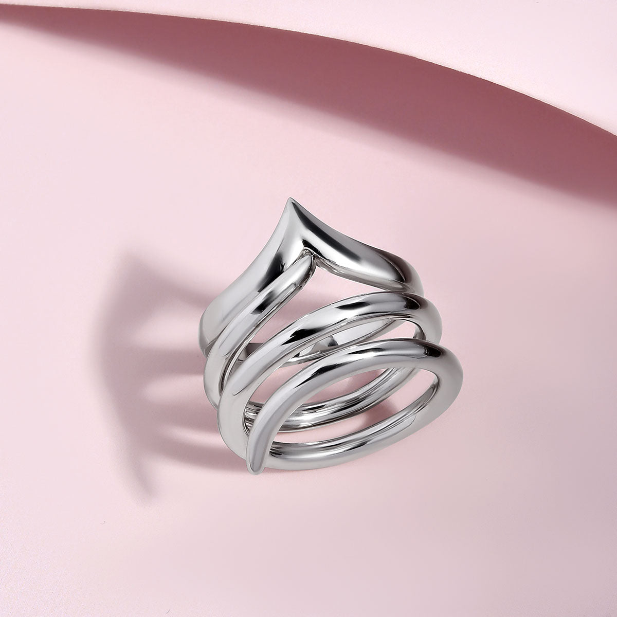 Spiral flower wrap ring hotsell
