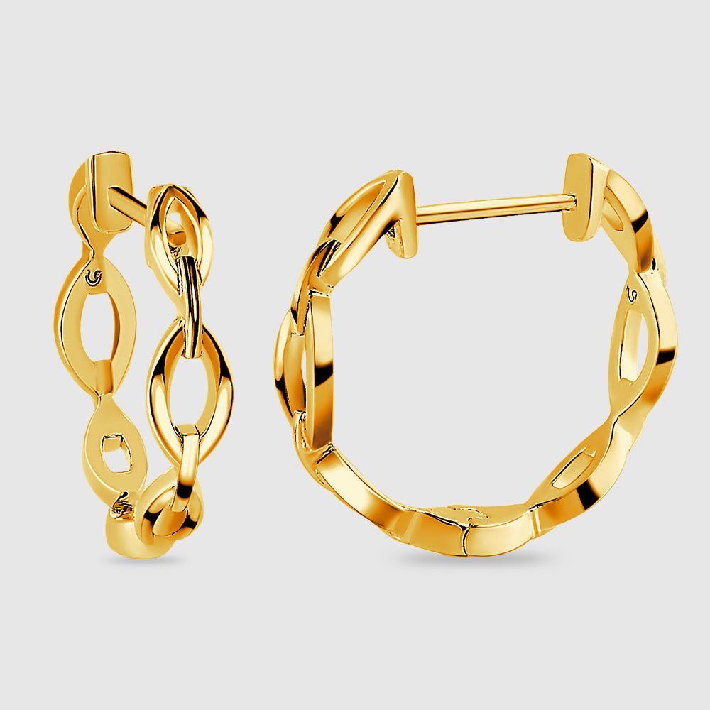 Rachel Galley Multi Link Hoop Earrings